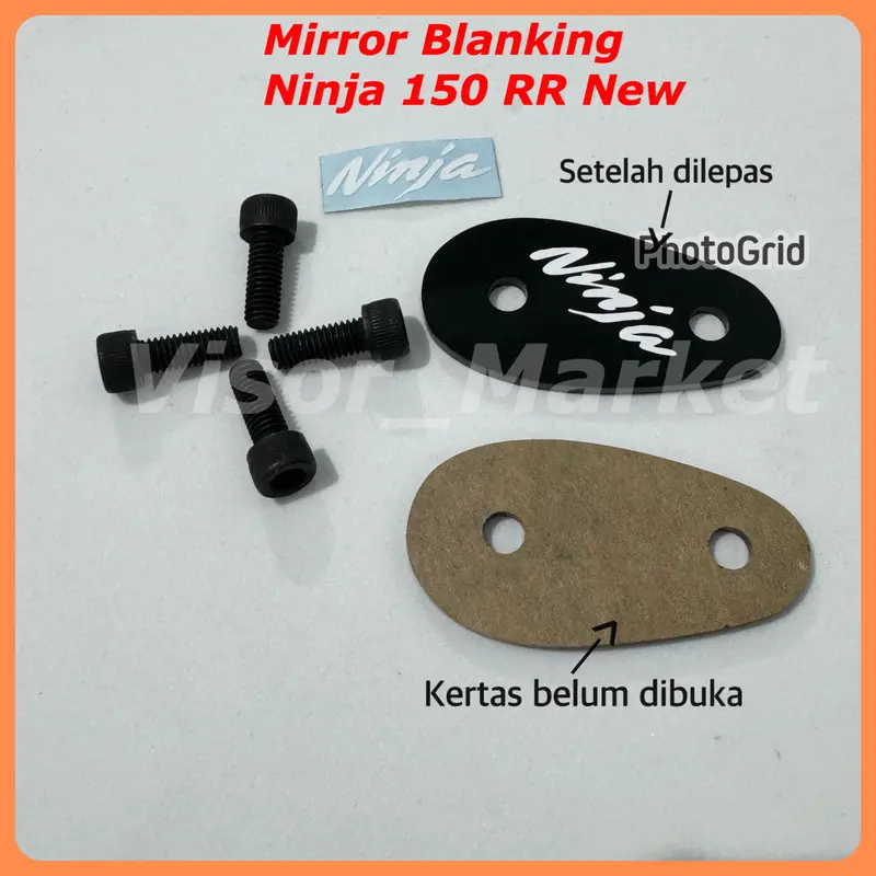 Mirror Blanking Ninja 150RR New / Cover Tutup Spion Ninja 150RR 2