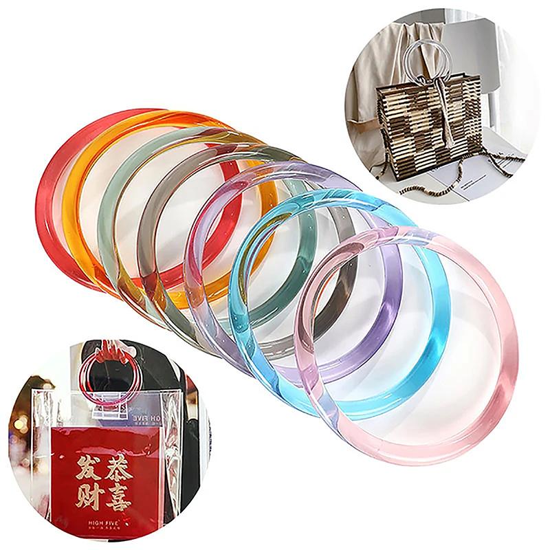Bag Tay cầm túi tote mua sắm, tay cầm bằng nhựa tròn, phụ kiện túi Túi Xách tự làm, thay thế, 8,9cm, [Czz] 6