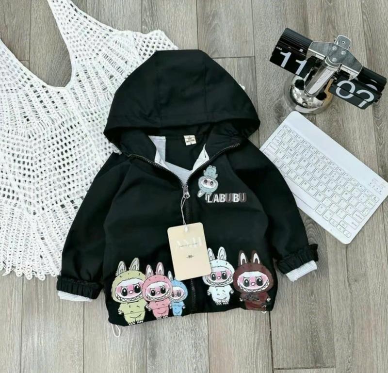 Product Introduction of Áo khoác gió LABUBU có mũ cho cả bé trai và bé gái 13