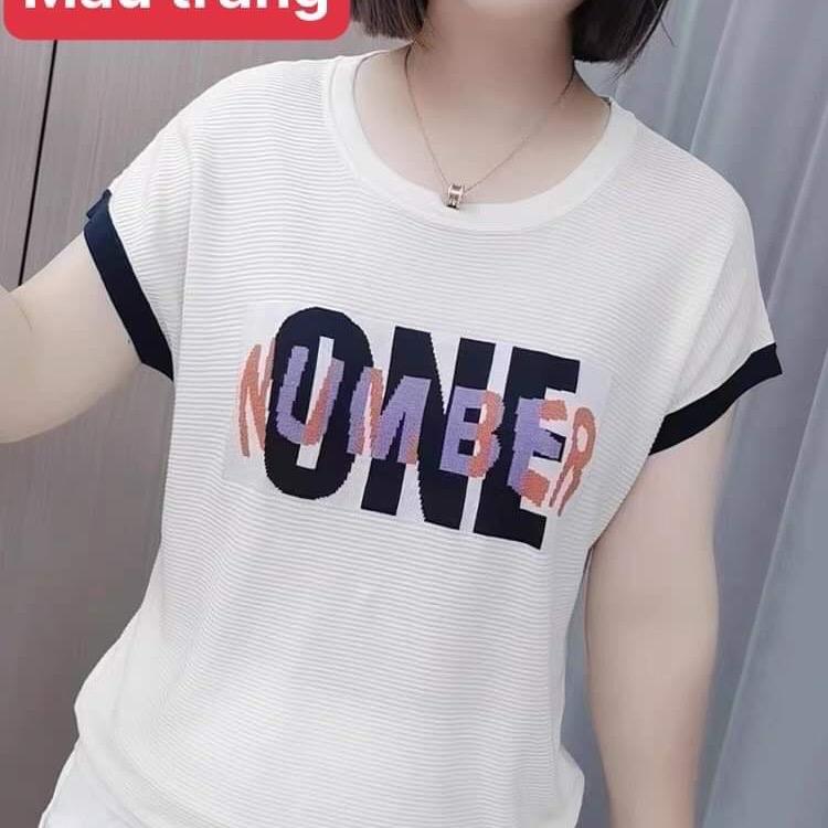 Áo thun nữ thời trang , chất vải thun gân hàn quốc , vải mềm mịn mát thấm hút mồ hôi , giặc máy thoải mái, big size 45 đến 100kg có sai Top Women somi hot màu đen đễ thương Cổ Tròn