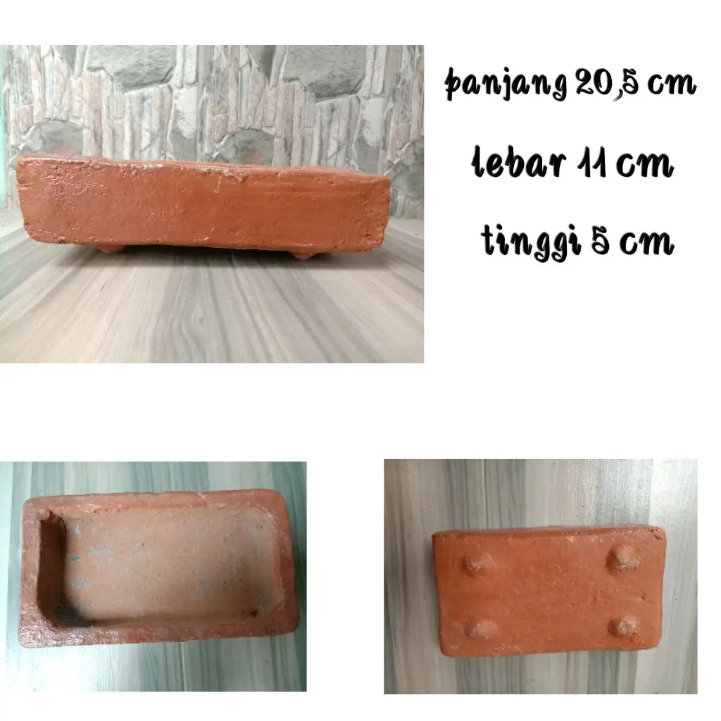 pot gerabah kotak