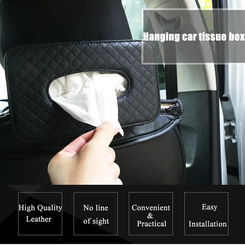 【Large】Tempat Tisu Mobil / Kotak Tissue Mobil Gantung Wadah Tisu Aesthetic Mobil Car Visor Box Organizer 6