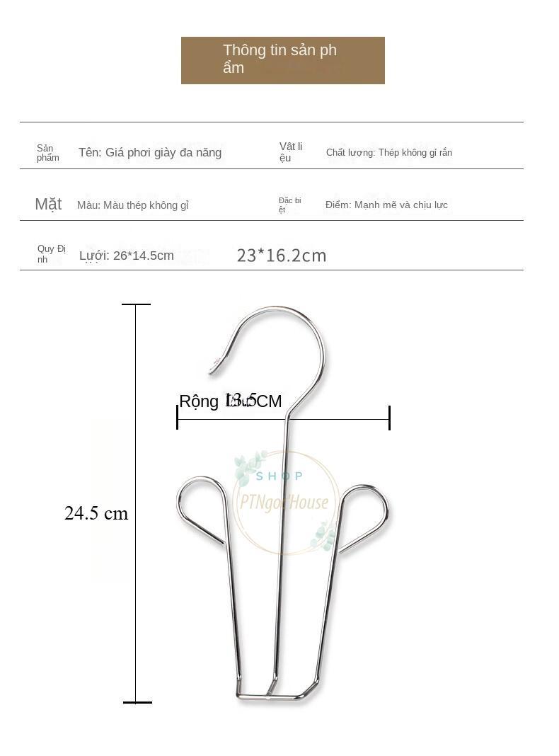 Product Introduction of Móc Phơi Giày Dép Đa Năng Inox 304 Chống Rỉ Sét, Inox Chắn Chắn Sử Dụng Bền Bỉ Lâu 18