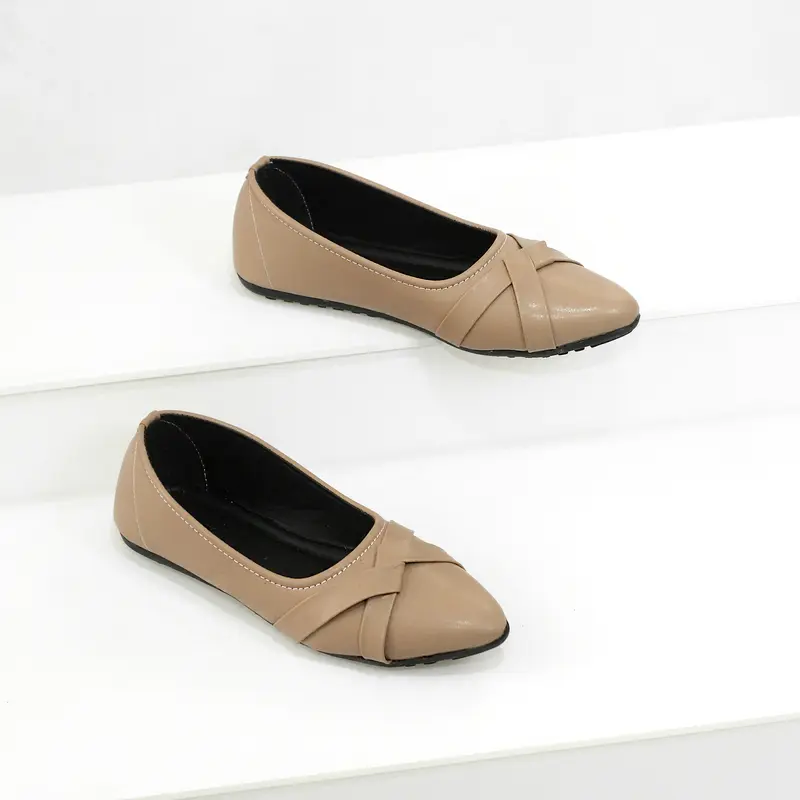 Morilovy Nadhira Sepatu balet flat shoes Karet teplek wanita hitam kerja elegan murah kekinian korean style 5