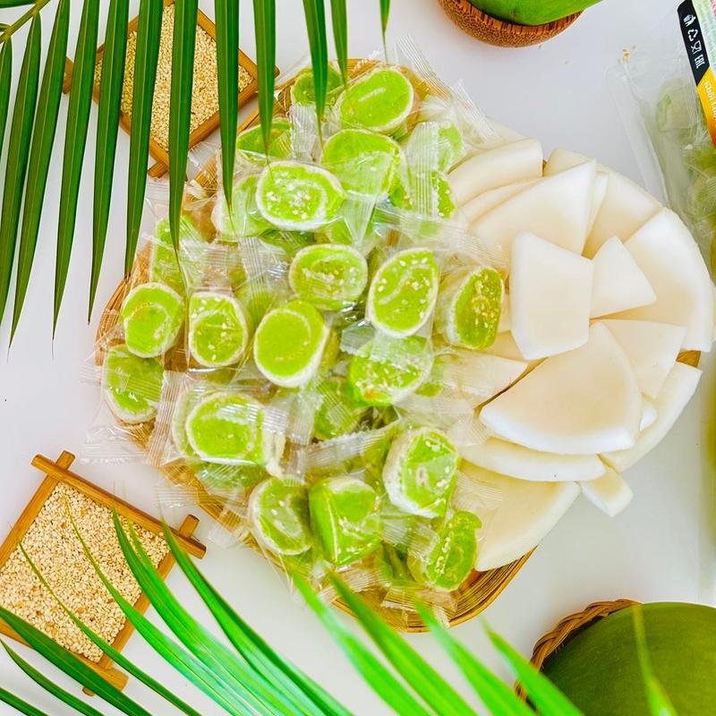 Kẹo Dừa Non Lá Dứa túi 500gr - 1kg Ăn Vặt Candy