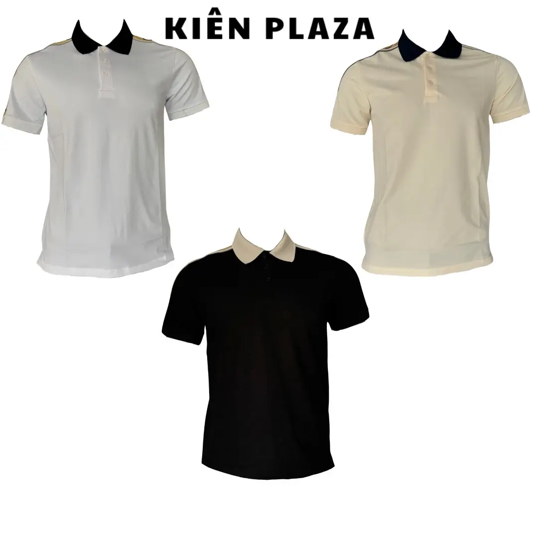 [TẶNG QUẦN SỊP] Áo PoLo Phối Vai 3 Màu, Vải Cottton Co Giãn Thoải Mái, Menswear Nam Ngắn Tay Shirt Cotton Có Cổ Cộc Tay Tay Ngắn
