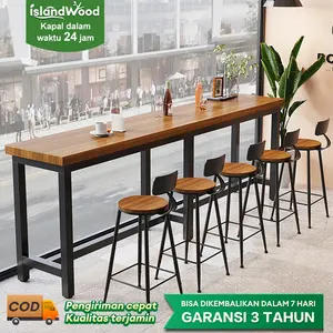 Meja Bar Set 4 Kursi Meja Cafe Besi Meja Makan Minimalis Meja Bar Panjang Sempit Meja Dapur Meja Kopi