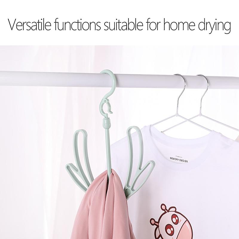 Product Introduction of Multifunctional Shoes Drying Hanger Drying Rack Windproof Rotatable Balcony Scarf Necktie Shoe Hanging For Home Storage Organize 12