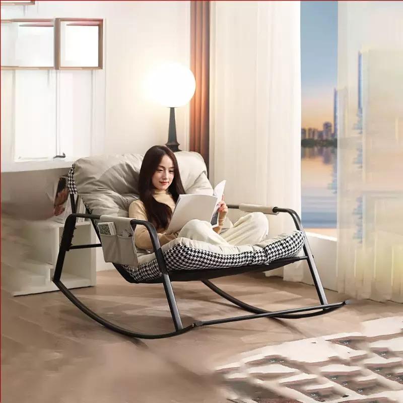Ghế Bập Bênh Đôi, Hàng Mới Về, Ghế Sofa Ghế Tựa, Thích Hợp Cho Phòng Ngủ, Ban Công Và Phòng Khách, Phong Cách Người Nổi Tiếng Trên Internet, Ghế Bập Bênh Lười, Ghế Ngủ Thoải Mái, Ghế Đi Chơi Đồ Nội Thất 5