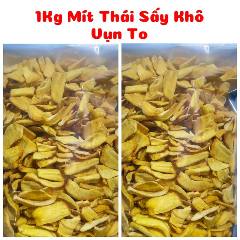 1Kg (2 Túi) Mít Thái Sấy Khô Vỡ Vụn To Giòn Ngọt - được đóng gói bằng 2 túi zipper bạc  mỗi túi 500 Ăn Vặt