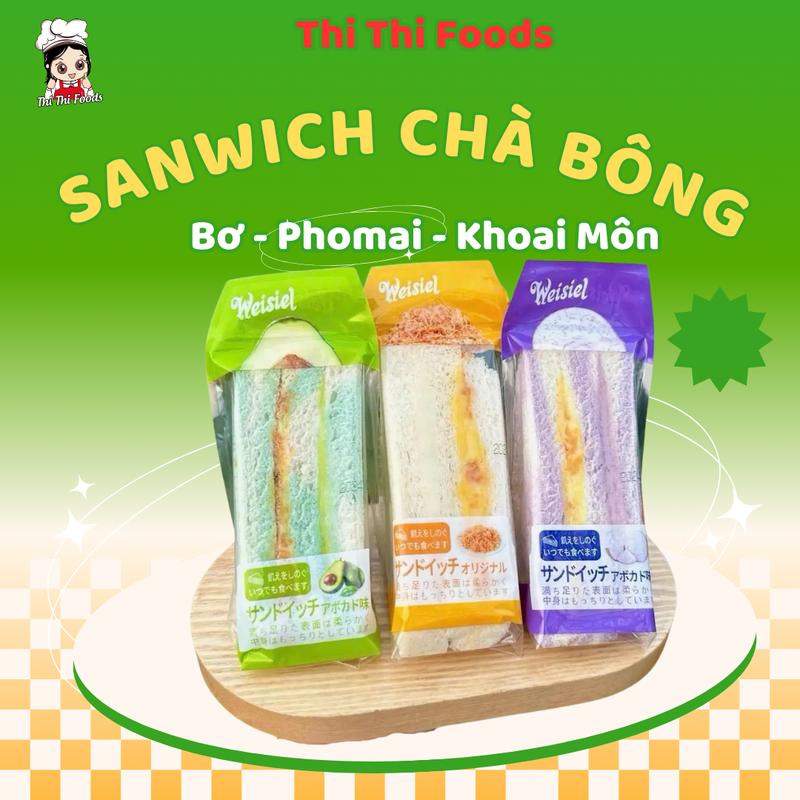 Bánh Sandwich Khoai Môn, Bơ, Phomai Nhân Chà Bông Wesiel- Thi Thi Foods Thức Ăn Cake