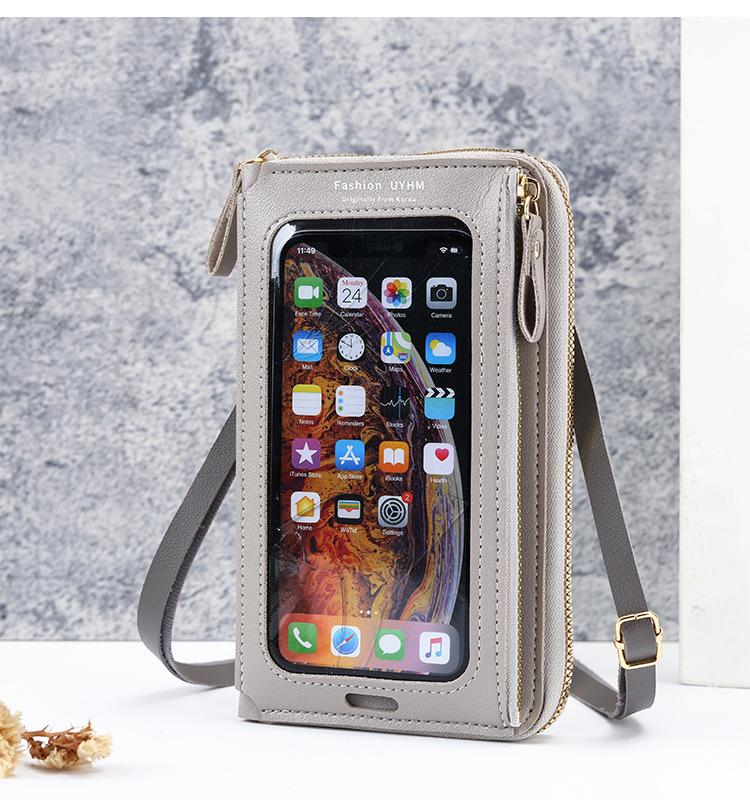 Product Introduction of Beg bahu pelbagai fungsi poket telefon bimbit, telus, skrin sentuh, anti-kecurian, beg crossbody mini untuk wanita tas selempang 18