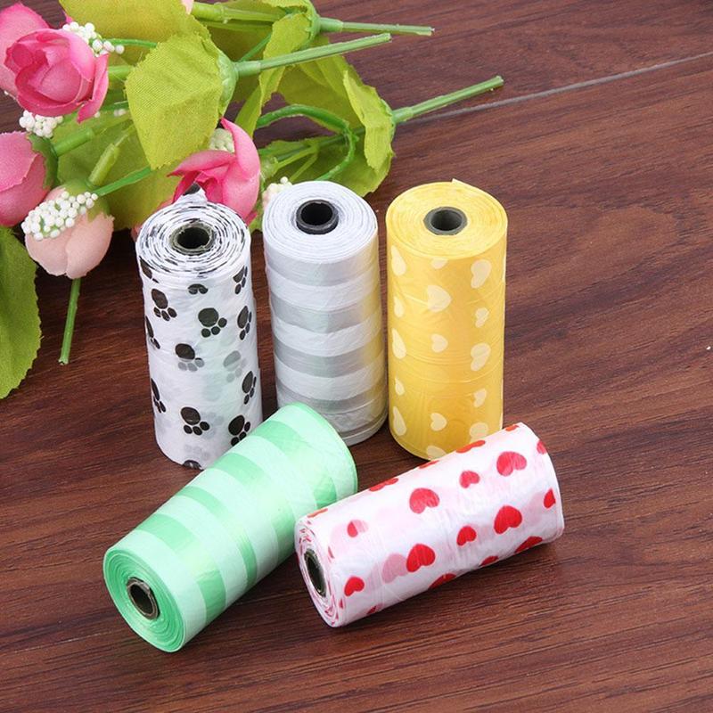 Product Introduction of 15pcs Pet Garbage Bag Cleaning Poop Bag Pet Trash Bags C2S0 30