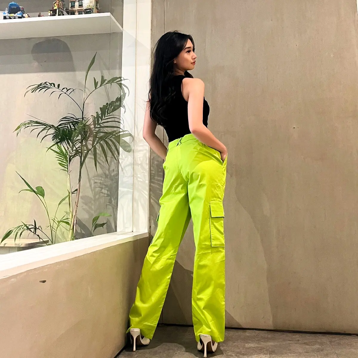 Cargo Pants by Keenanthi / Celana Cargo / Celana Kargo Katun Wanita Baggy Panjang Karet  Casual