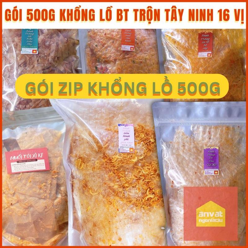  GÓI KHỔNG LỒ 500G BÁNH TRÁNG TRỘN TÂY NINH 16 VỊ TỰ CHỌN  -  ĂN VẶT NGON LẮC LƯ 