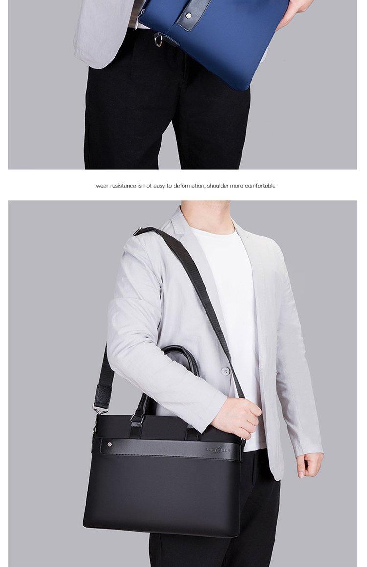 Product Introduction of Zipper Shoulder Bag Free Size Nylon Cloth Shoulder Crossbody Tote for Men 11