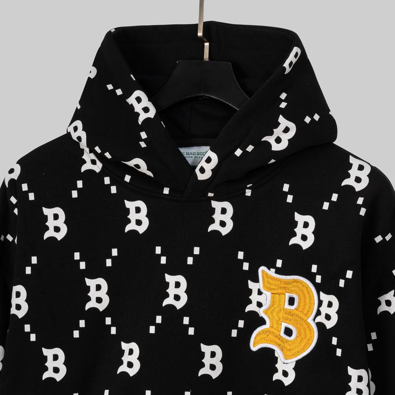 Áo Hoodie Boxy THE BAD GOD STRIPED - Menswear A00018 Tay Dài Lót Bông Có Túi 3
