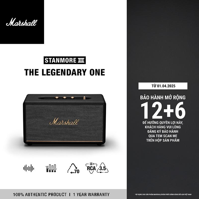 Loa Bluetooth Marshall STANMORE III Homeline - Chính hãng ASH - BH 1 năm 1 đổi 1