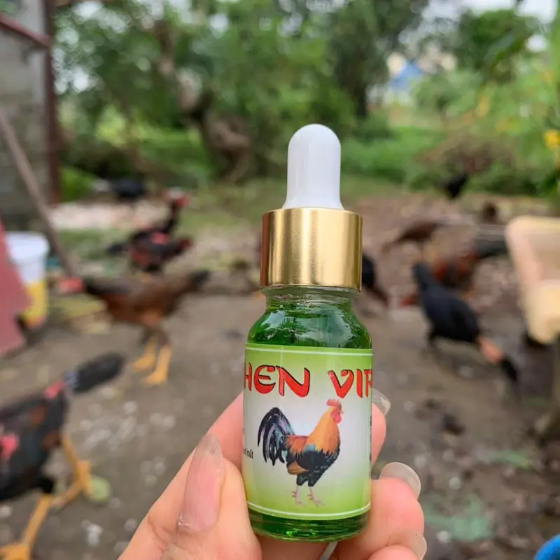 trị hen khò khè 3 trong 1 cho gà, Hen vip xanh (chai 10ml) 4