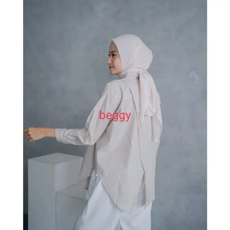 Nelka linen shirt / kemeja oversize wanita 5