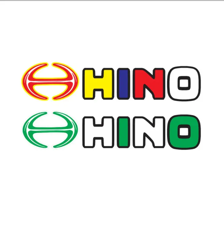 Tem chữ HINO dán xe tải (sl: 1 tem) 0