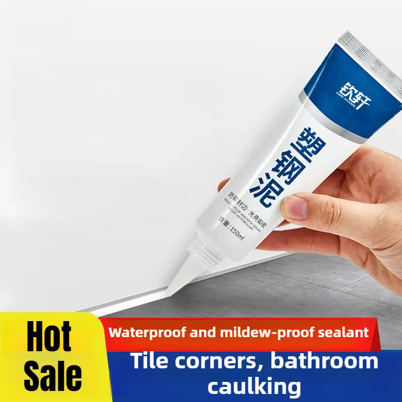 【 Waterproof and Anti mold Type 】 Plastic steel mud ceramic sealant, kitchen and bathroom leak proof edge sealing and joint sealing tools, anti mold and waterproof glue, tile sealant, bathroom repair glue