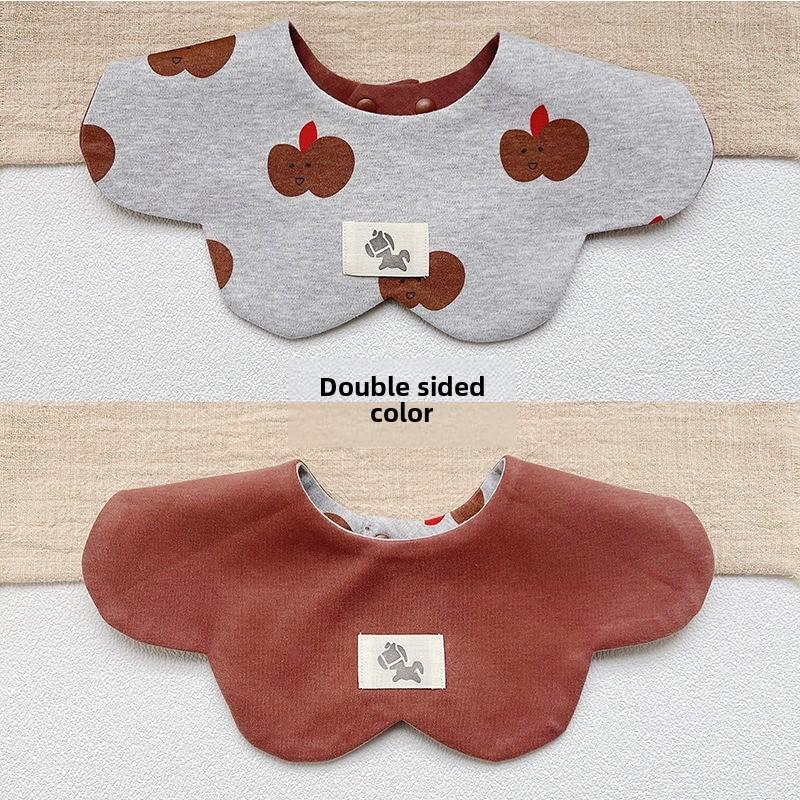 Korean Style Spring Autumn Baby Girl Boy Cotton Bib Baby Burp Cloth ...