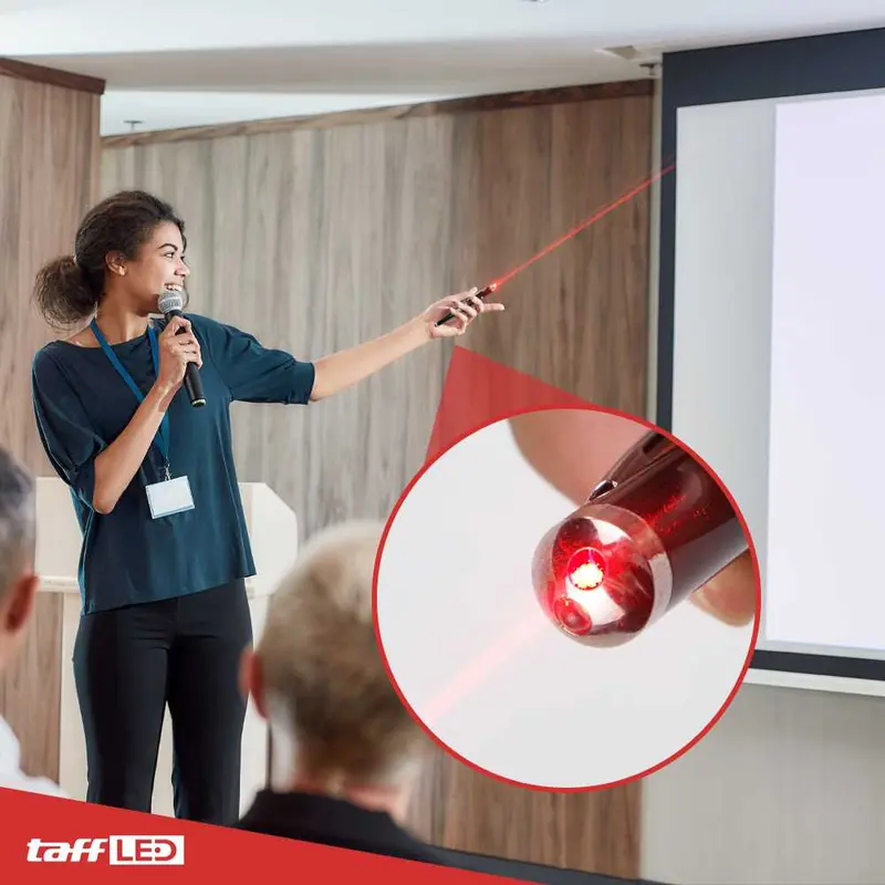 TaffLED Pulpen 4 in 1 Senter Laser Pointer Pen dan Stylus Tinta Hitam - T0054 X SERA 5