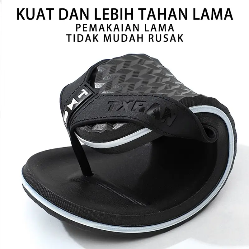 sandal pria keren sandal jepit pria sandal laki laki kekinian anti licin sandal casual pria ruangan sandal karet pria 7
