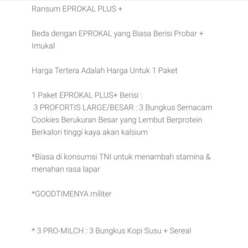 EPROKAL PLUS SUSU BUBUK DAN BISCUIT PROFORTIS RANSUM IMUKAL 3