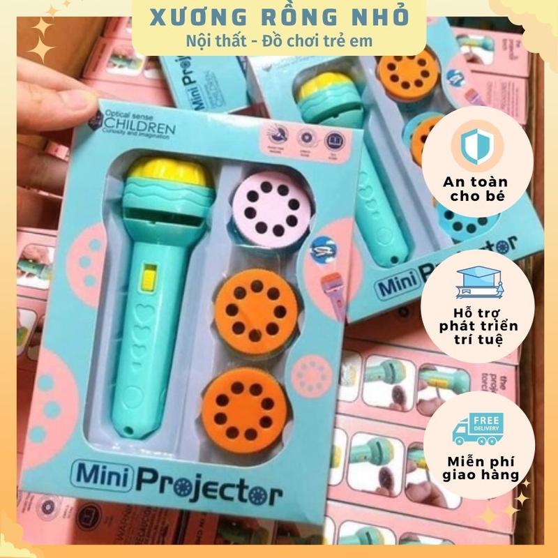 Đèn pin chiếu hình 80 hình động vật nghộ nghĩnh 3d sắc nét cho bé 1 2 3 4 tuổi - Xương Rồng Nhỏ Đồ Chơi