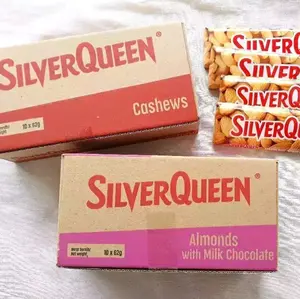 1 BOX Silverqueen Besar x 52gr 1 Box - Rasa Almond & Cashew - Food, Snack, Mede, Cokelat 1 BOX Silverqueen Besar x 52gr 1 Box - Rasa Almond & Cashew - Food, Snack, Mede, Cokelat