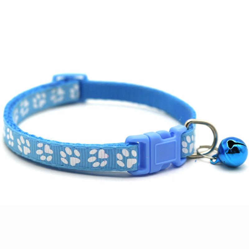 Product Introduction of 1R Pet Patch Collar Dog Cat Collar Single Footprints Paw Print Bell 28