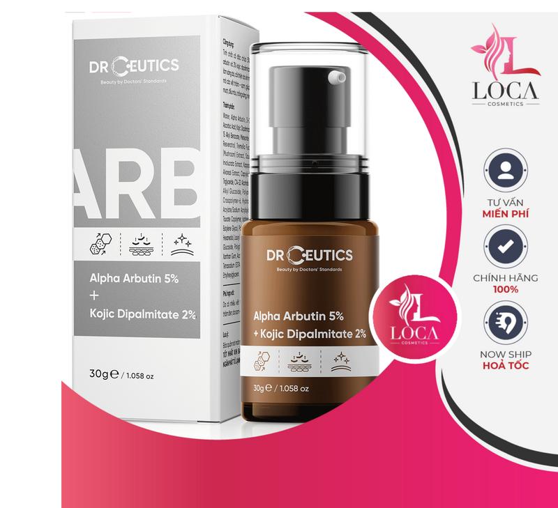 Serum drceutics arb Alpha Arbutin 5% + kojic Dipalmitale 2%, giúp sáng da, dưỡng da xỉn màu 0