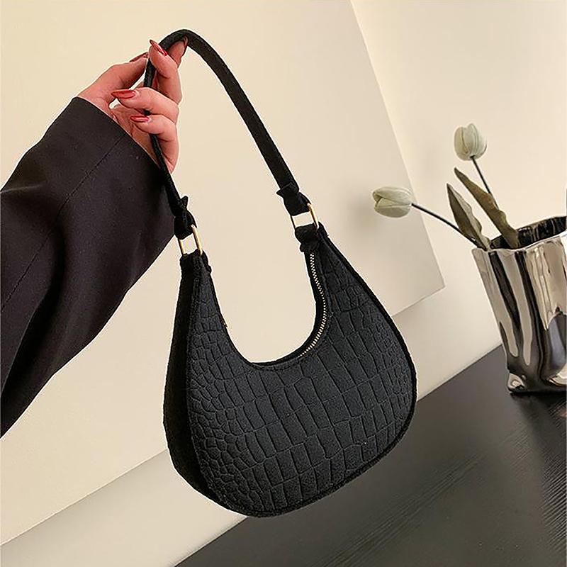 Product Introduction of Beg Tangan Ketiak, Tekstur Reka Bentuk Lanjutan, Warna Pastel, Beg Bahu Terasa, Untuk Wanita, Beg Subaxillary, Beg Bulan Sabit Dompet, Fesyen 27