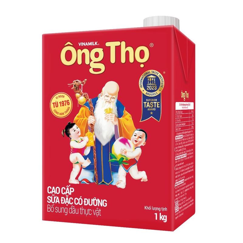 Sữa đặc Ông Thọ đỏ có đường Hộp giấy 1284g/1kg/Ngôi Sao Phương Nam 1284g