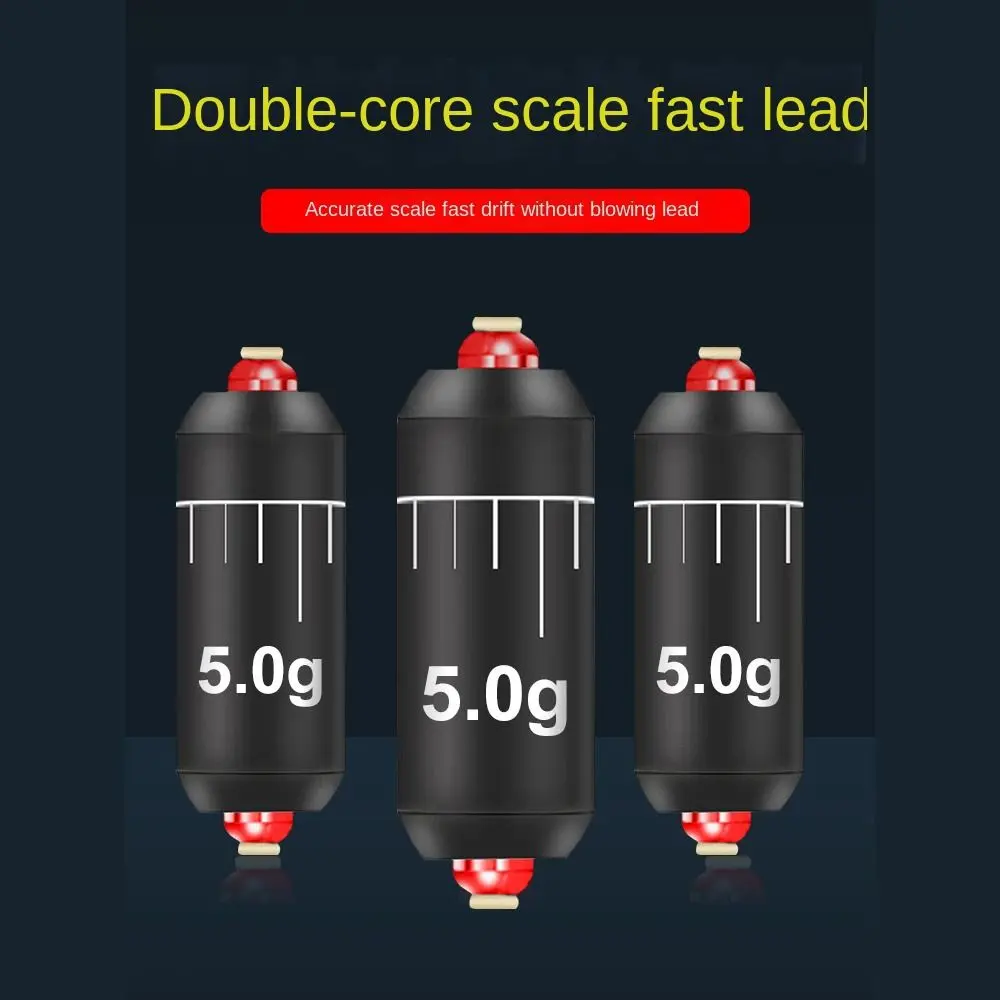 High Quality Additional Weight Weights Lead Sinkers Fast Used Split Hook Connector 1.5-10g Double-core Fishing Lead fall fishing