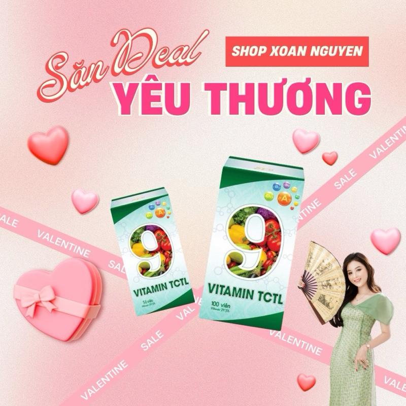 VIÊN ĂN NGON TL 9 VITAMIN TRÁI CÂY, THỰC PHẨM BỔ SUNG SỨC KHOẺ - shop Xoan Nguyễn