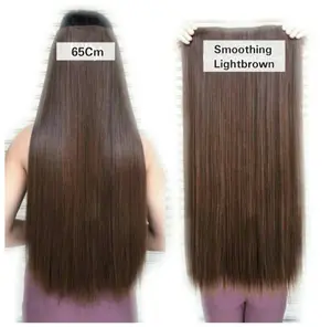 Hairclip Biglayer Lurus Smoothing 55-75cm Hairclip [FREE KLIP HAIRCLIP] [VH] Black Extension