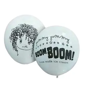 Balon Sablon Custom Untuk Media Promosi 100 Bulat