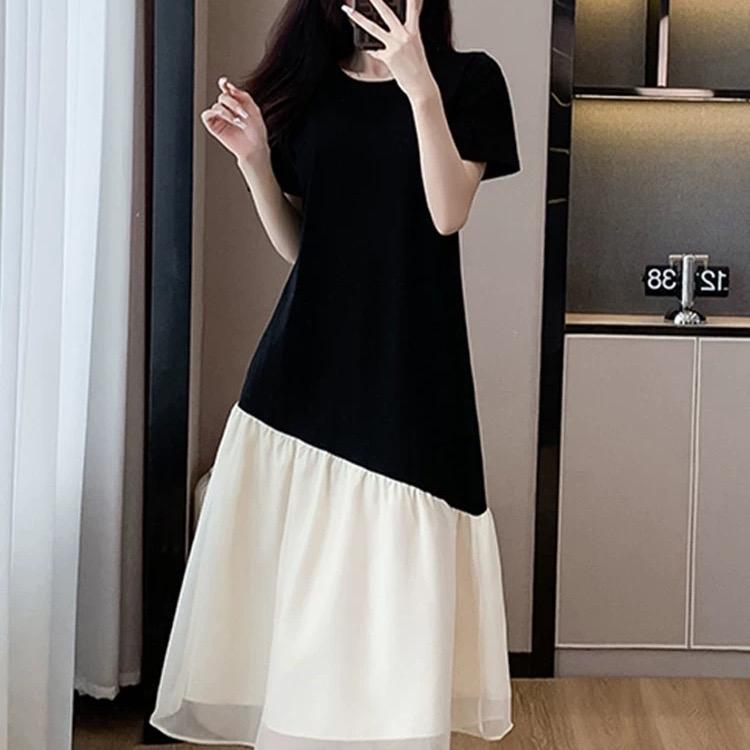 Đầm Bigsize Đầm Bầu Đầm Cho Con Bú Đuôi Cá Nhiều Màu- Váy Suông, Đầm Suông Sau Sinh Cho Con Ti TK07 5