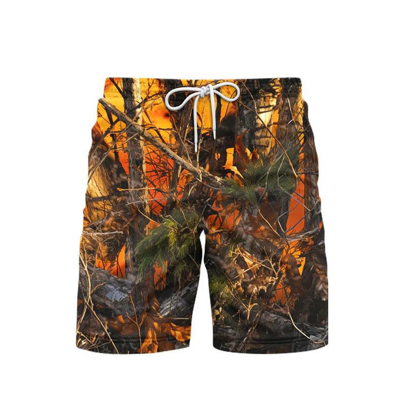 Product Introduction of 2025 New European and American Trade Casual Versatile Fashion Trend High Quality Men's Camouflage Casual Shorts 7