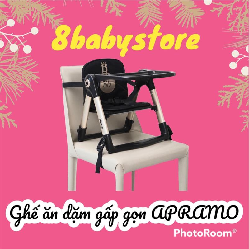   MẪU MỚI BH CHÍNH HÃNG - BẢN QUỐC TẾ  Ghế ăn dặm gấp gọn Flippa Apramo full box- full phụ kiện 
