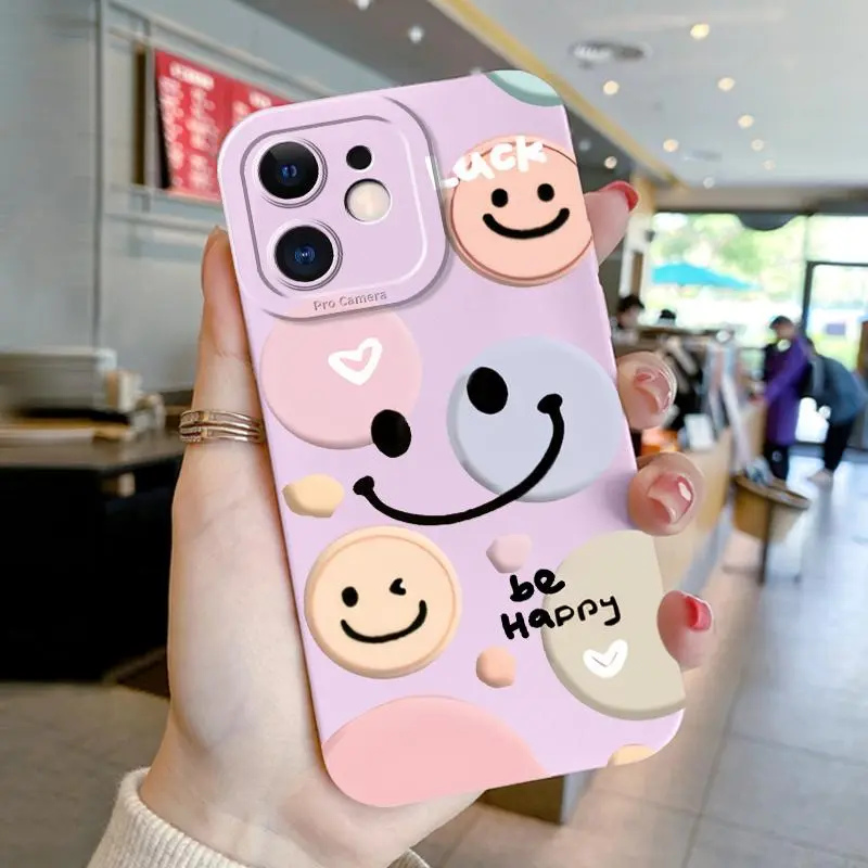 Soft Case For Samsung A12 4G 5G A13 4G A03 A02 A02s A03s A10 A10s A11 A13 5G A20s A21s A22 4G A22 5G A22s Pro Camera Indah Smiley Softcase Silikon