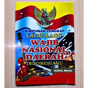 Buku lagu wajib nasional daerah biru bintang Indonesia