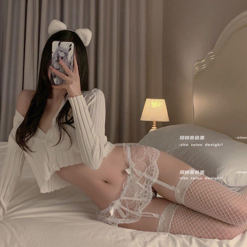 Product Introduction of Tất Lưới Tất Garter Dài, Ren Nhẹ Nhàng Và Gợi Cảm, Bó Sát, Lụa Đen, Tất Quần Lót Cám Dỗ, Cảm Xúc, Mỏng, Dành Cho Nữ 4