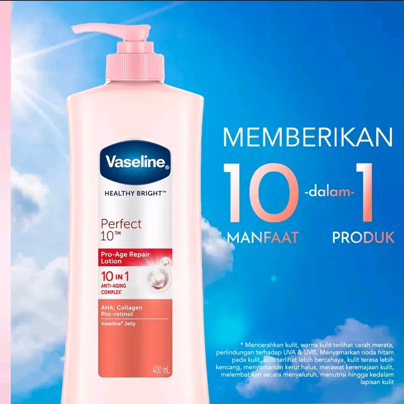 VASELINE Body Lotion Healthy Bright Perfect 10 400ml 1