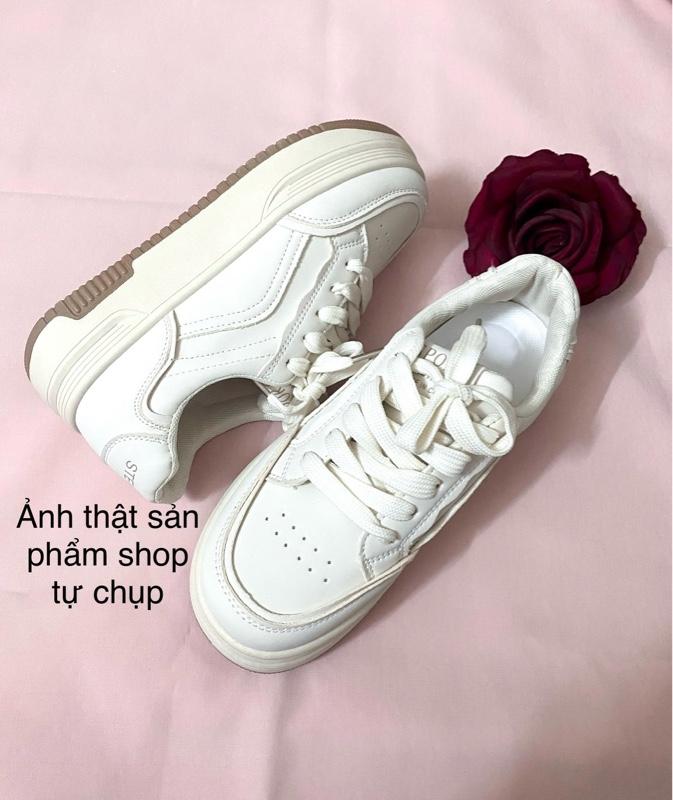Product Introduction of Giày thể thao nữ (mẫu mới về giá trải nghiệm) mặc váy, quần áo đều đẹp, đế cao su chống trượt cao 5cm tôn dáng 32