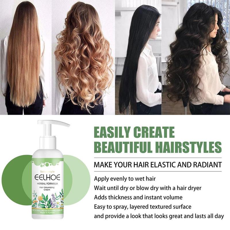 Product Introduction of Curly Hair Volumizing Cream,Styling Essence, Curl Defining Style Repair Hair Frizz, Curl Gel U0R4 26