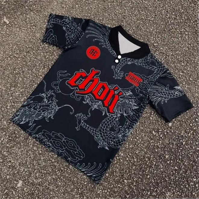 CHOII - Shenlong Inspired T-shirt, Black and White, V-Neck & POLO ...